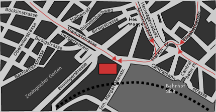 Plan Anfahrt Basel