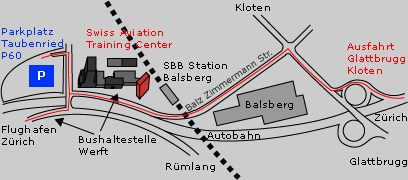 Plan Anfahrt Z&uuml;rich